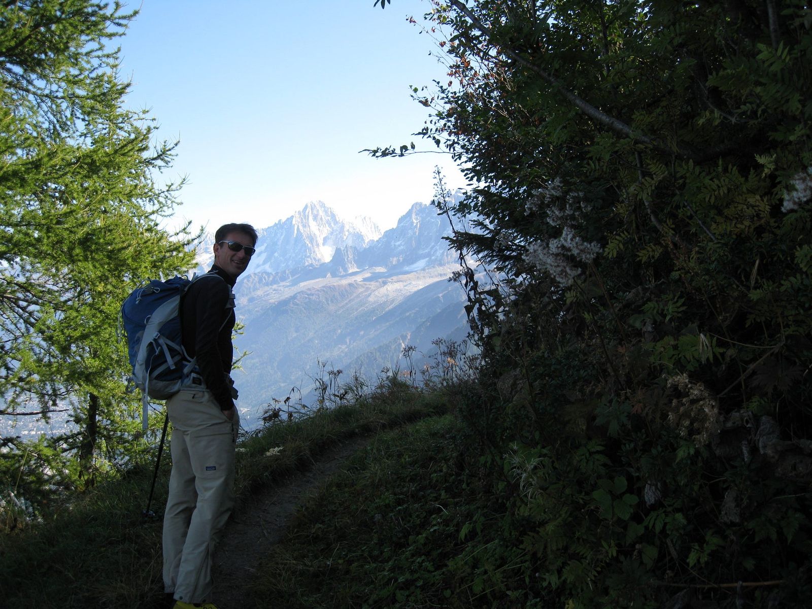 Our guide leading on our third attempt of Mont Blanc