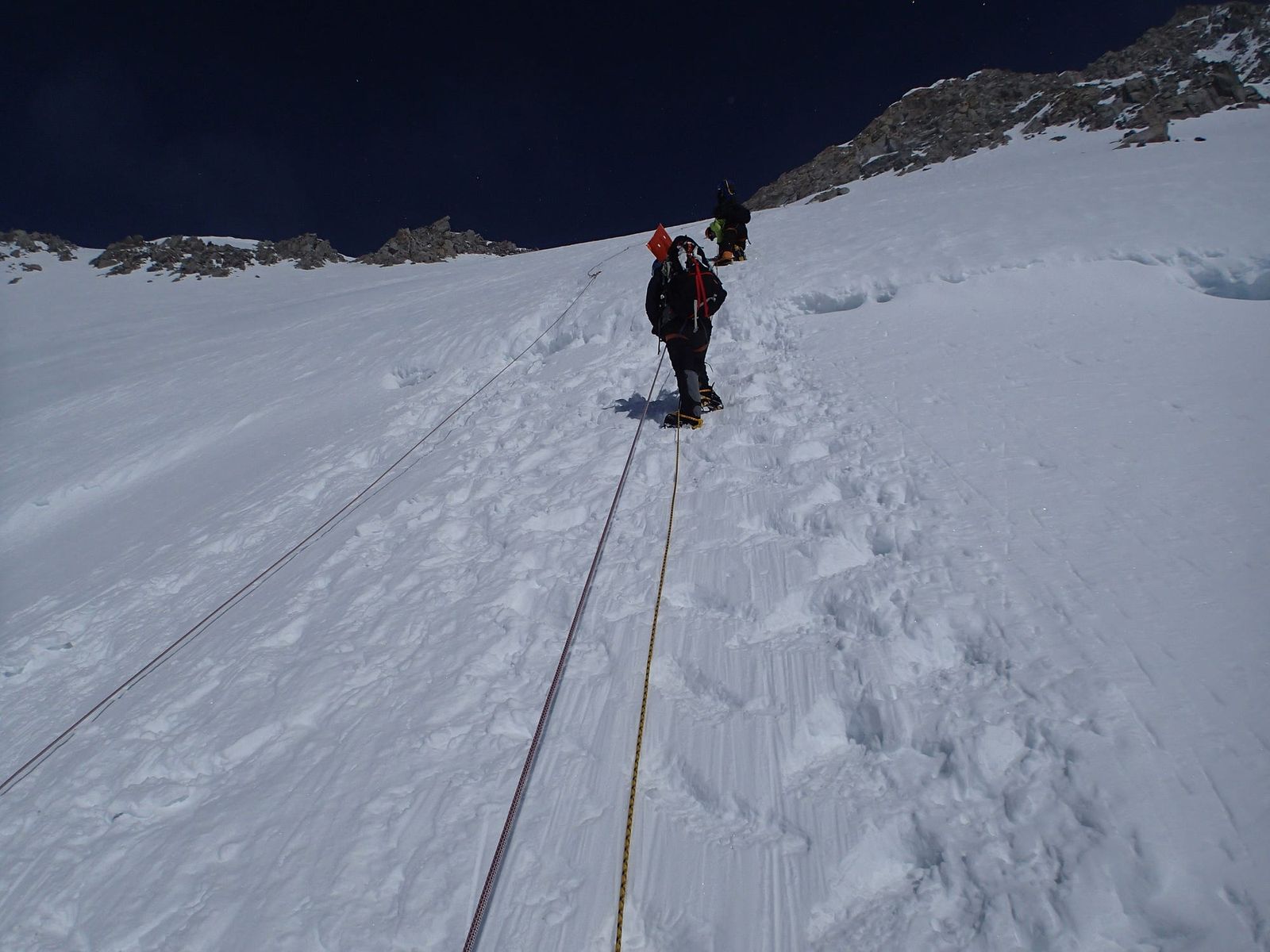 CLimbing up The Headwall