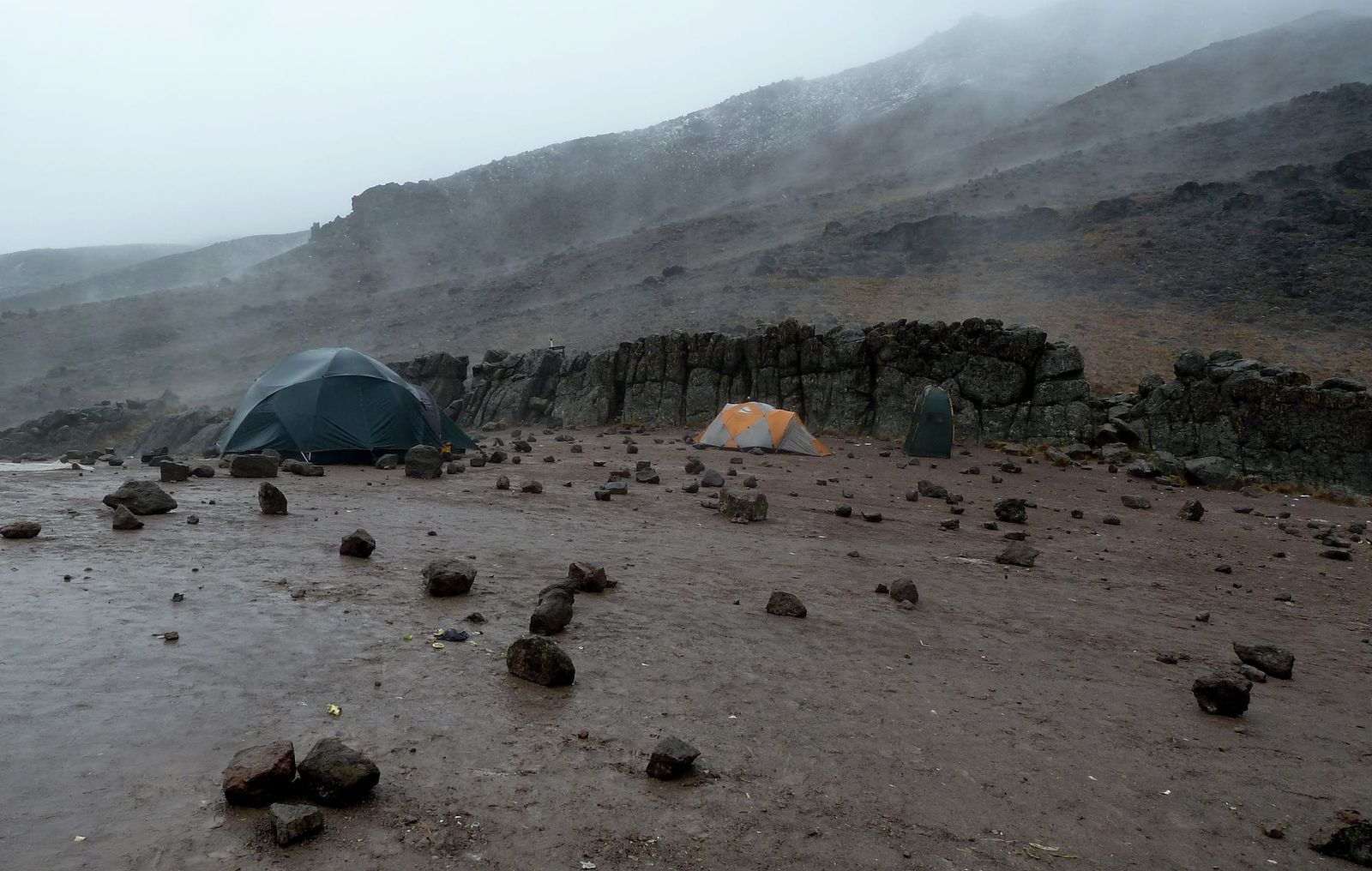 Your average welcoming campsite on Kili
