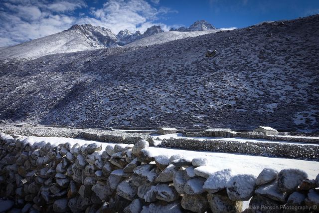 Snowed over Yak paddocks