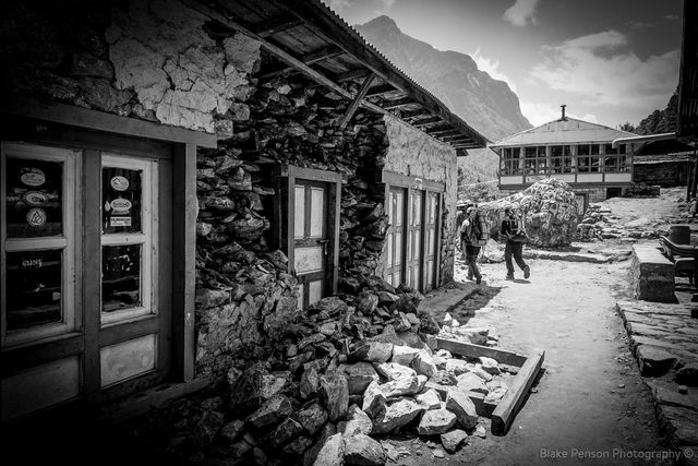 Some of the damaged villages on the way to Lukla