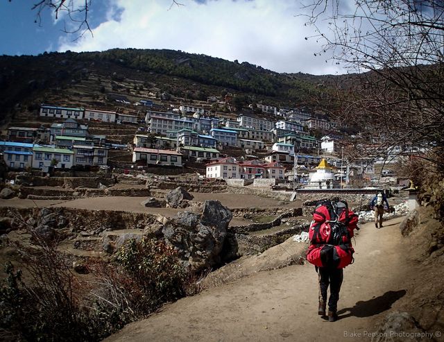 Arriving into Namche Bazar