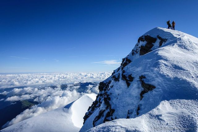 Summit fo Jungfrau ahead