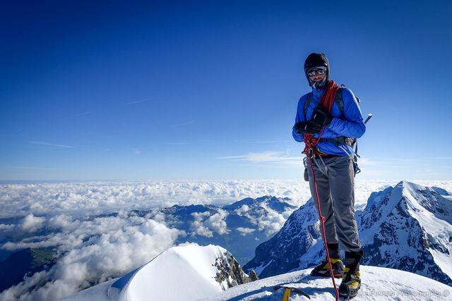 My guide on Jungfrau summit 4158m