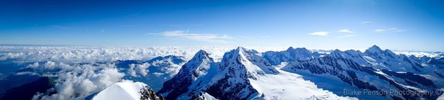 From Jungfrau summit 4158m