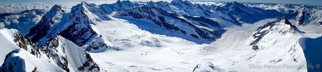 From Jungfrau summit 4158m