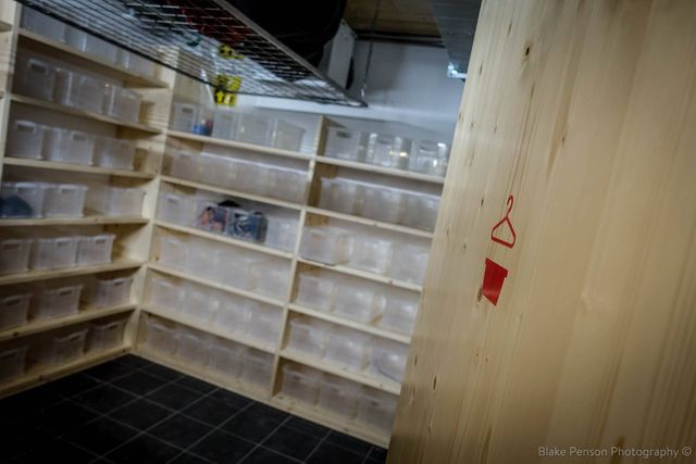 Hörnlihütte – Personal effects room