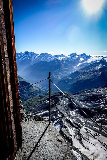 Matterhorn climb – half way – Salvoy hut (emergency only hut)