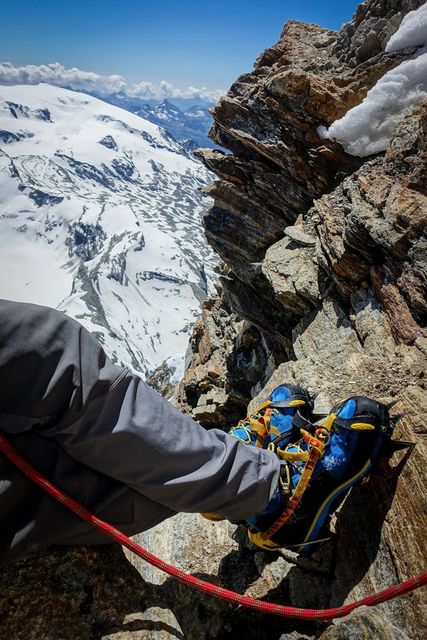 Matterhorn Descent – I take a moment to chill out and admire my new boots