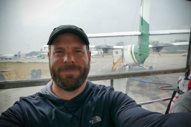 Selfie with our plane