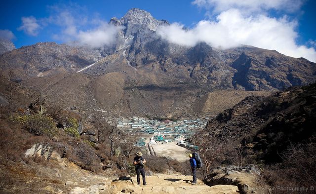 Views down onto Khumjung