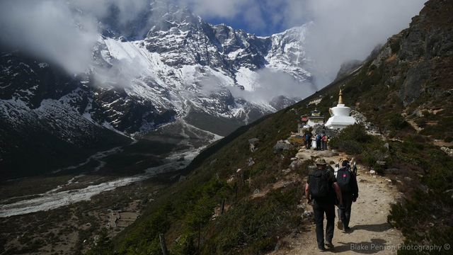 Trail up to the monastary