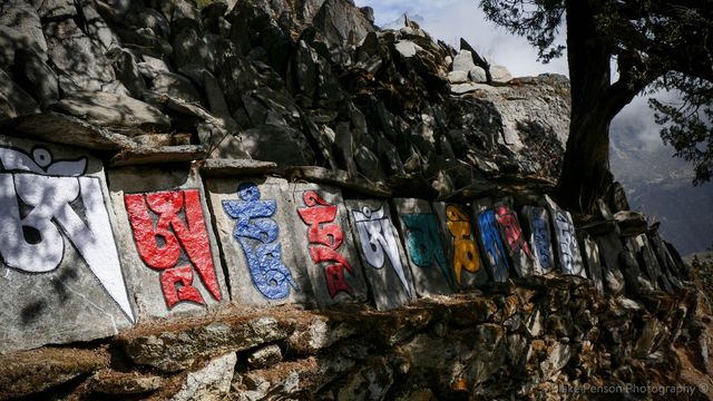 Mani stones near the Monastary
