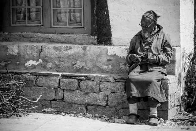 An old monk at the monastary