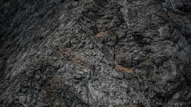 Nice light on a nearby cliff
