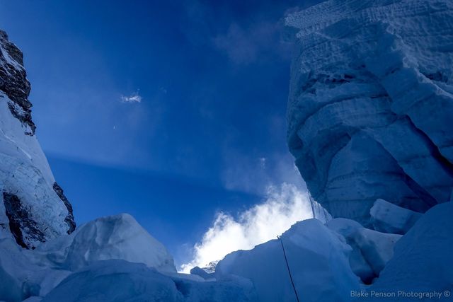Photo from Base Camp to the South Col (Camp 4)