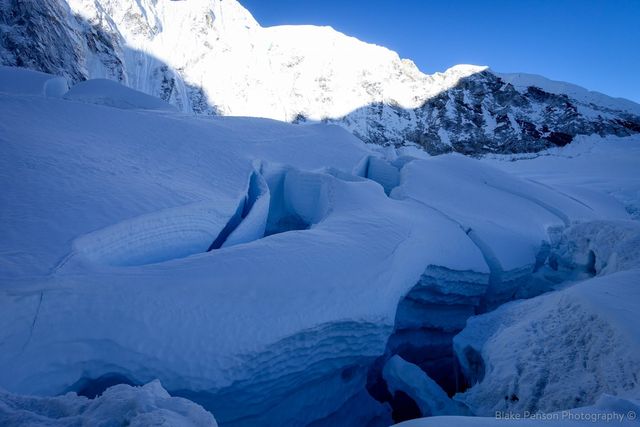 Photo from Base Camp to the South Col (Camp 4)