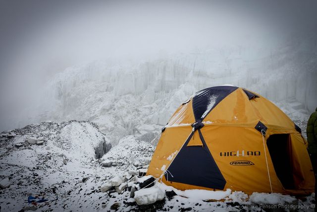 Last views of Camp 2 before departing